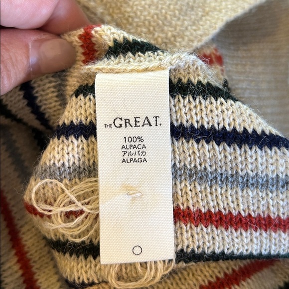 The Great. the Tiny Stripe Cardigan - Picture 10 of 12